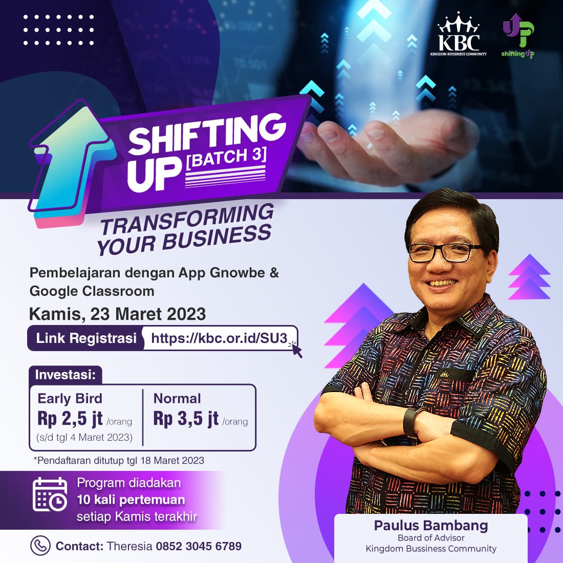 SHIFTING UP BATCH 3