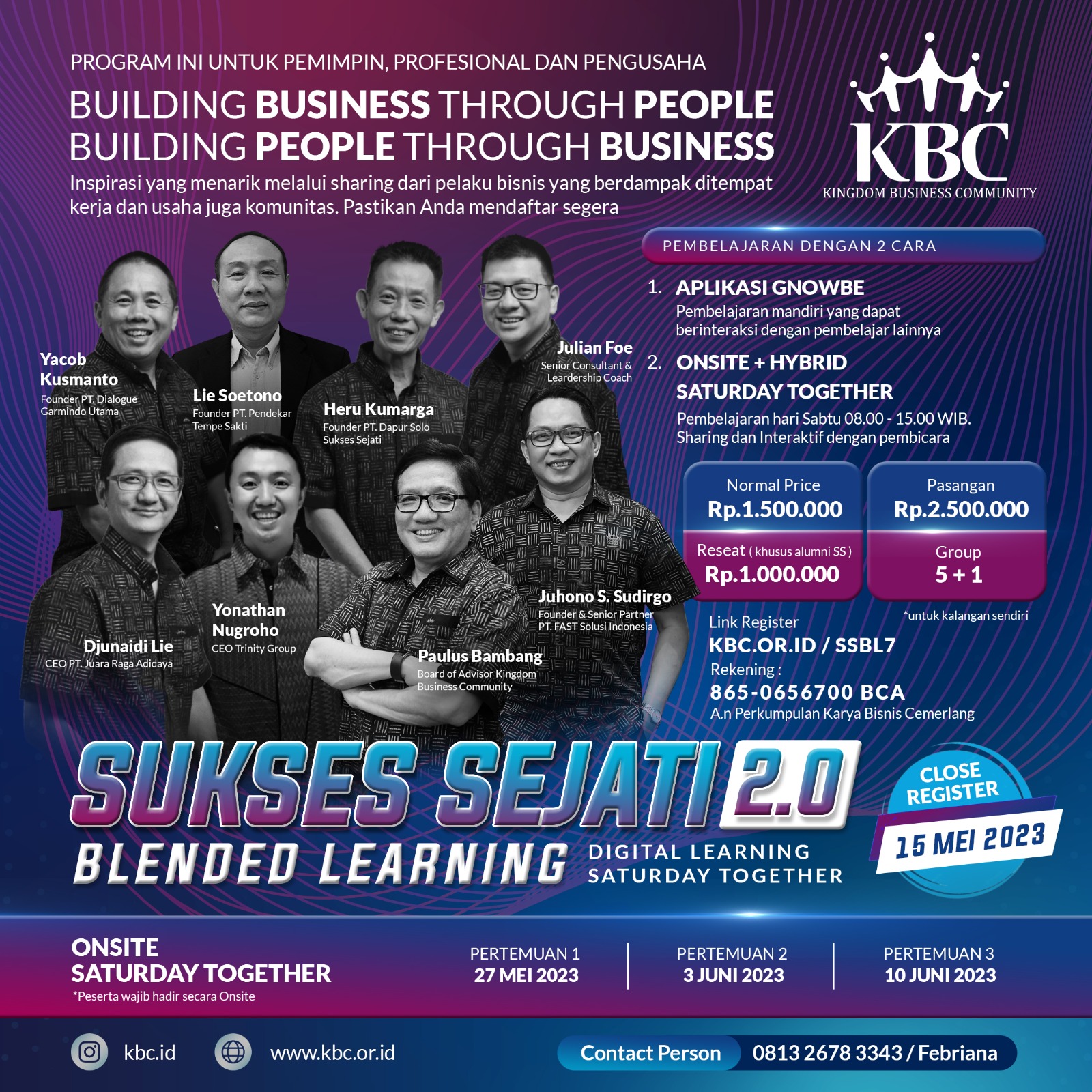 SUKSES SEJATI BLENDED LEARNING Batch 8
