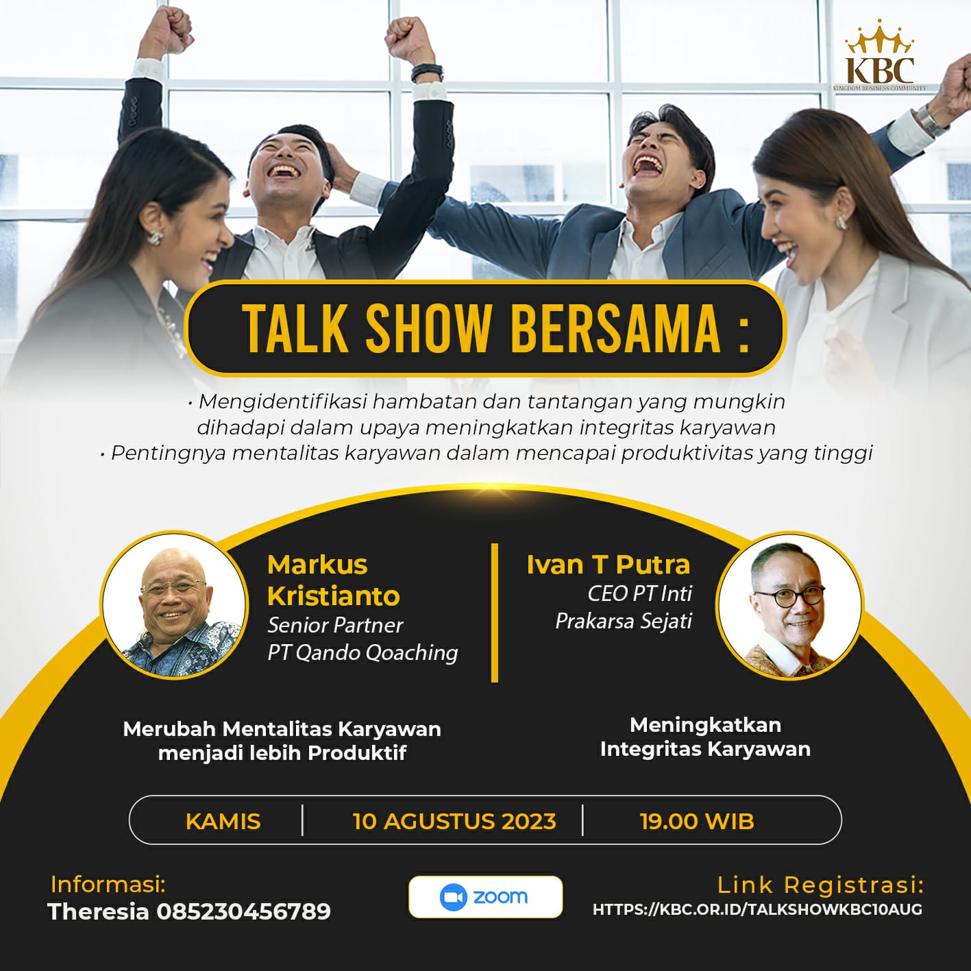Meningkatkan Integritas Karyawan dan Merubah Mentalitas Karyawan  untuk lebih Produktif