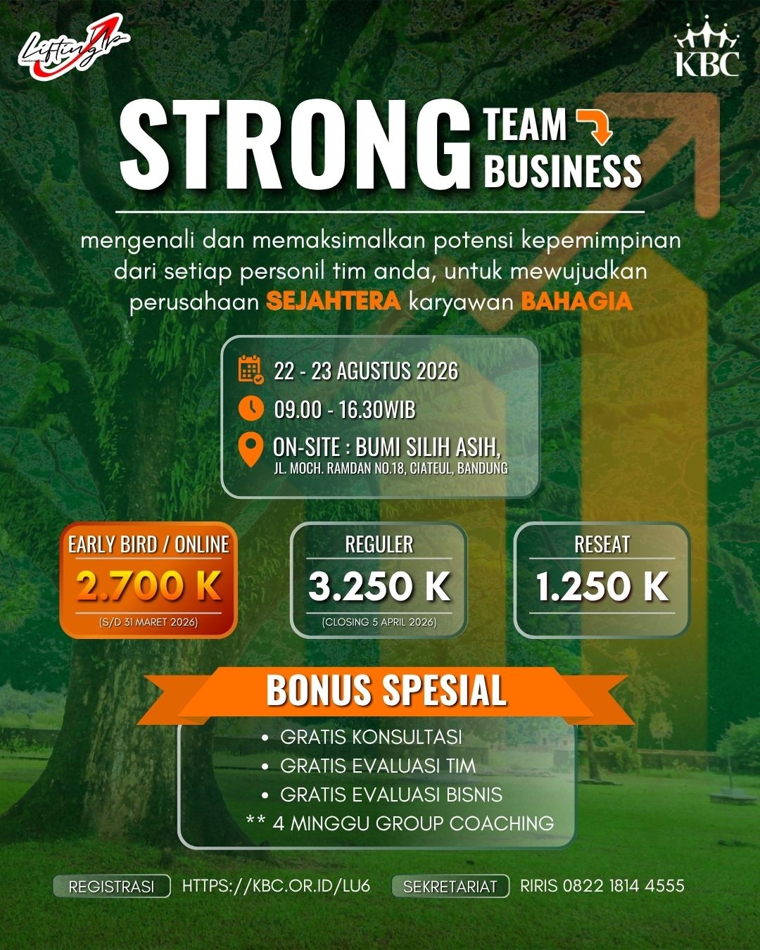 Lifthing UP Batch 6 (Tidak Menginap)